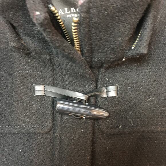 Talbots Petites Fabric made In Italy Black Toggle Peacoat Size 6P Wool Blend - Picture 4 of 10